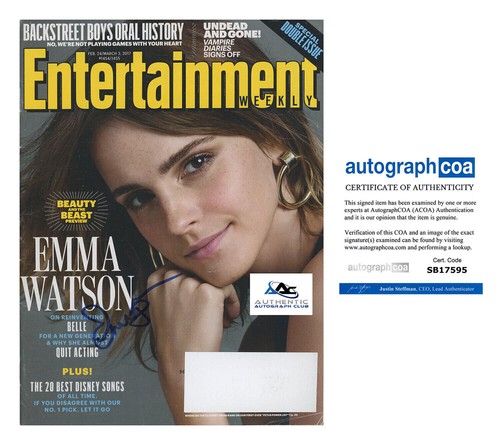 Emma watson autograph signed - emma,
