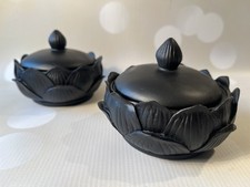 Two Lotus Flower Trinket Boxes