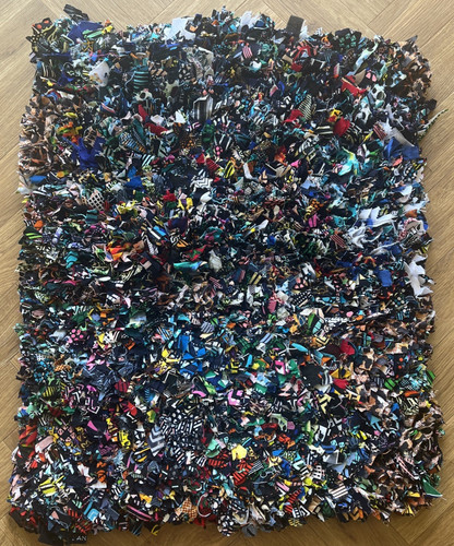 Rag rug hand made malawi - made, in