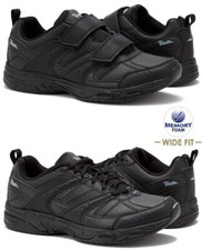 Mens memory foam trainers wide - memory,