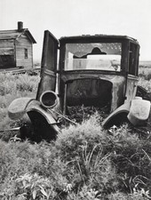 1935/66 Vintage ALFRED EISENSTAEDT Broken Junk Old Rusted Car Oregon Photo Art