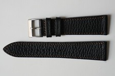 Geckota Leather Watch Strap - 22MM - Black