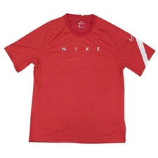 Nike T Shirt Mens XL Red Dri‑FIT Academy Short Sleeve Training Top Breathable