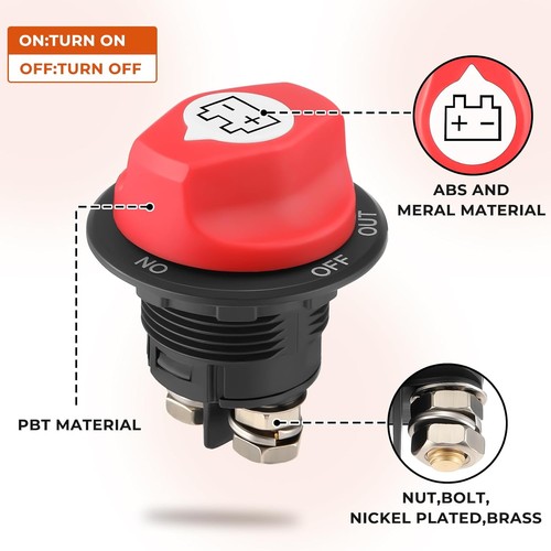 100a battery isolator switch - 100a,