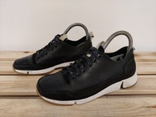 CLARKS TRIGENIC BLACK TRAINERS
