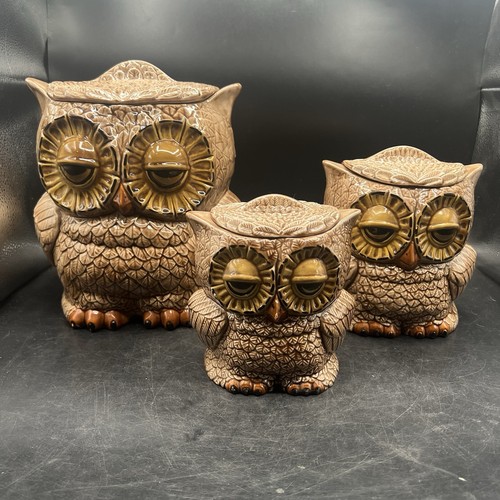 Owl cookie jars canisters - jars,