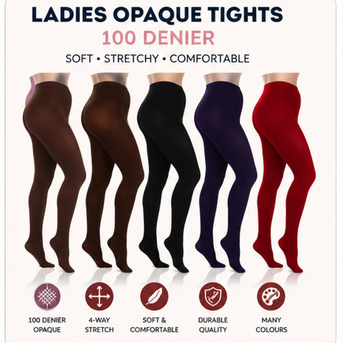 Ladies opaque tights - ladies,
