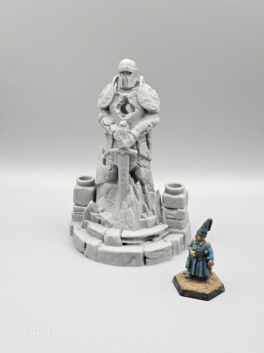 Knight shrine statue - statue, /