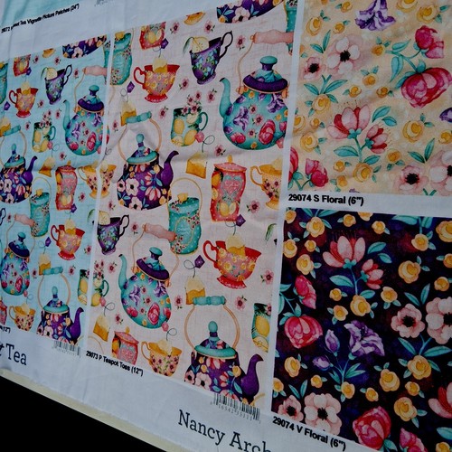 Fabrics m4177 teapots - qt,