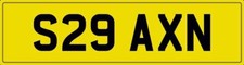 SEAN OLD PRIVATE REGISTRATION NUMBER PLATE SEANS S29 AXN WITH ALL FEES INCLUDED 
