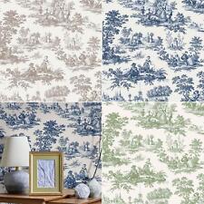 Cottage Chic Toile Wallpaper
