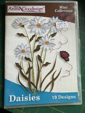 Anita Goodesign Machine Embroidery CD - Daisies -19 Designs - Mini Collection