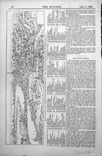 Original Old Antique Print Key