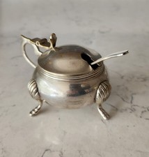 Antique Silver Plate Mustard