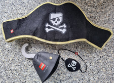 Legoland Pirate Hat, Hook and Eye Patch