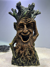 Aquarium Ornament Smiling Tree Man Hiding Fish Cave Decoration