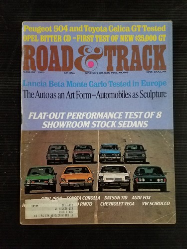 Road track aug 1975 toyota - aug,