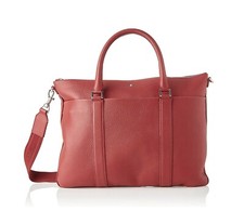 MONTBLANC MEISTERSTUCK SOFT GRAIN LEATHER DOCUMENT CASE BAG RED 118734 NO BOX