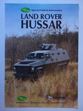 LAND ROVER HUSSAR orig 1987 APC Military Vehicle Sales Brochure