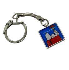 Unique SNOOPY KEYRING keychain WOODSTOCK retro CARTOON handmade GIFT BAG beagle