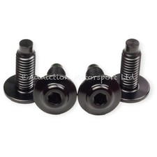 4x  Black Titanium Heel Plates