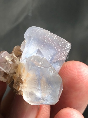 Natural purple cubicfluorite - purple,