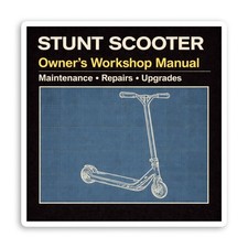 2 x 10cm Stunt Scooter Vinyl