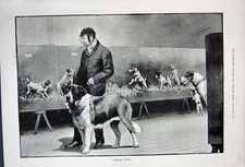 Original Old Antique Print