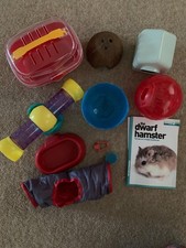 Hamster / Gerbil Cage Accessories - carry case, see-saw, tunnel, houses, balls