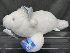 SEA WORLD RARE CHRISTMAS WHITE SEAL PLUSH SOFT TOY WITH TAG