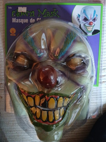 Clown latex mask headwear - clown,