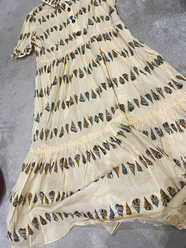 Bennett cream shell print - lk,