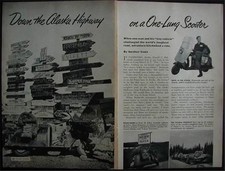 Riding Alaskan Highway on a