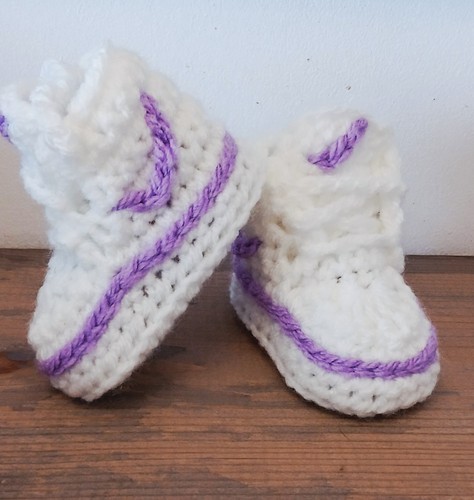 Handmade baby crochet shoes - baby,