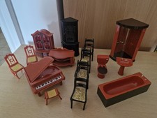 Vintage Lundby Barton Caroline's Home Doll House Mixed Bundle inc Piano Some Tlc