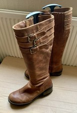 Duo - Marcelle - Long Leather Boots 5 (38) - Wide Calf (41 - 42cm)