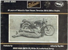 VELOCETTE VIPER VENOM MSS CLUBMAN SCRAMBLER THRUXTON '55-66 OWNER SERVICE MANUAL
