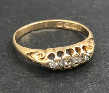 Antique 18ct gold diamond