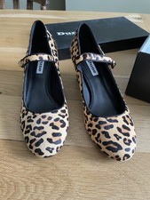 Dune Leopard Print Mary Jane