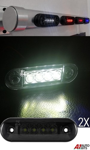 Dark curved fit led white - curved, side