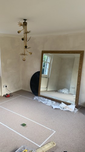 Antique gold mirror xxl floor - gold,