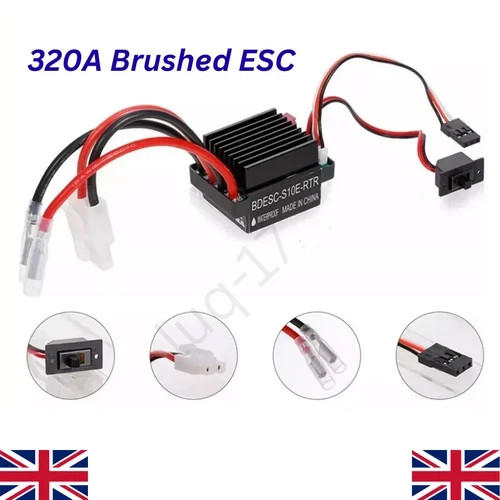 Waterproof brushed 320a esc - brushed,