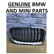 GENUINE BMW F10, F11 LCI, Front Kidney Grille, Chrome 51137412324. RIGHT. 28E