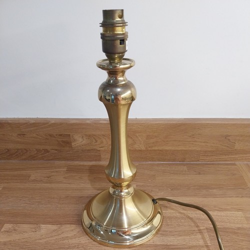 Vintage brass candlestick lamp - vintage,