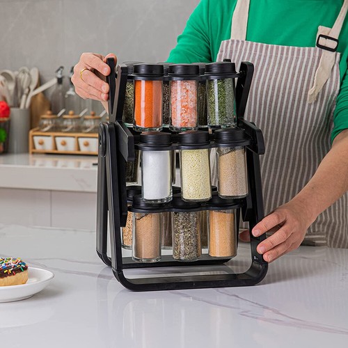 18pc spice jar and rack - 18pc, set