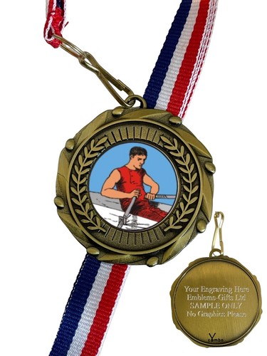Rowing male 45mm combo - medal, &