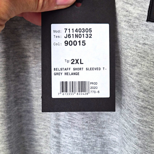 Belstaff men grey solid logo - men's,