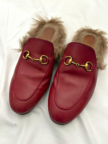 Gucci princetown red leather - gucci,