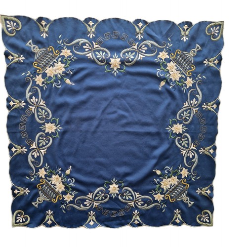 Vtg cotton embroidered square - vtg,