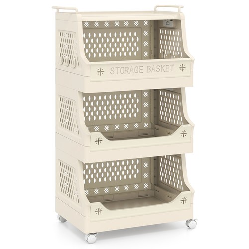 Costway tier rolling laundry - 4,